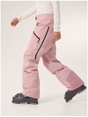 Arc'teryx Sentinel Pink Snow Pants with Black Zipper Goretex Pro